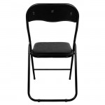 ΚΑΡΕΚΛΑ ΠΤΥΣΣΟΜΕΝΗ PADMA PU ΜΑΥΡΗ HM0044 38X47X82Y ΕΚ.