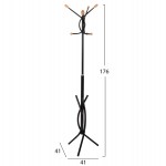 ΚΑΛΟΓΕΡΟΣ ΜΕΤΑΛΛΙΚΟΣ HM9575.01 ΣΕ ΜΑΥΡΟ ΧΡΩΜΑ-7 ΣΗΜΕΙΑ ΚΡΕΜΑΣΗΣ 41x41x176Y εκ.