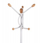 ΚΑΛΟΓΕΡΟΣ ΜΕΤΑΛΛΙΚΟΣ HM9575.02 ΣΕ ΛΕΥΚΟ ΧΡΩΜΑ-7 ΣΗΜΕΙΑ ΚΡΕΜΑΣΗΣ 41x41x176Y εκ.