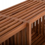 ΚΟΝΣΟΛΑ TV NYA HM9831 ΜΑΣΙΦ ΞΥΛΟ TEAK ΣΕ ΦΥΣΙΚΟ ΧΡΩΜΑ 130x29,5x46Υ εκ.