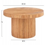 ΤΡΑΠΕΖΙ ΤΡΑΠΕΖΑΡΙΑΣ GATSBY HM9884 ΦΥΣΙΚΟ RATTAN ΣΕ ΦΥΣΙΚΟ ΧΡΩΜΑ Φ120x76Υεκ.