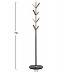 ΚΑΛΟΓΕΡΟΣ BILLY HM18075.01 ΞΥΛΟ ΟΞΙΑ-ΜΑΥΡΟ ΜΕΤΑΛΛΟ-ΒΑΣΗ ΜΕ ΞΥΛΟ Φ37,5X180Υεκ.