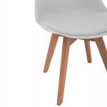 ΚΑΡΕΚΛΑ VEGAS HM0033.01 ΜΕ ΞΥΛΙΝΑ ΠΟΔΙΑ ΚΑΙ ΜΕ ΚΑΘΙΣΜΑ ΛΕΥΚΟ 47x56,6x82Υεκ.