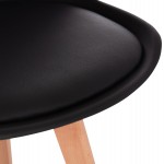 ΚΑΡΕΚΛΑ VEGAS HM0033.02 ΜΕ ΞΥΛΙΝΑ ΠΟΔΙΑ ΚΑΙ ΜΕ ΚΑΘΙΣΜΑ ΜΑΥΡΟ 48x49x81Υεκ.