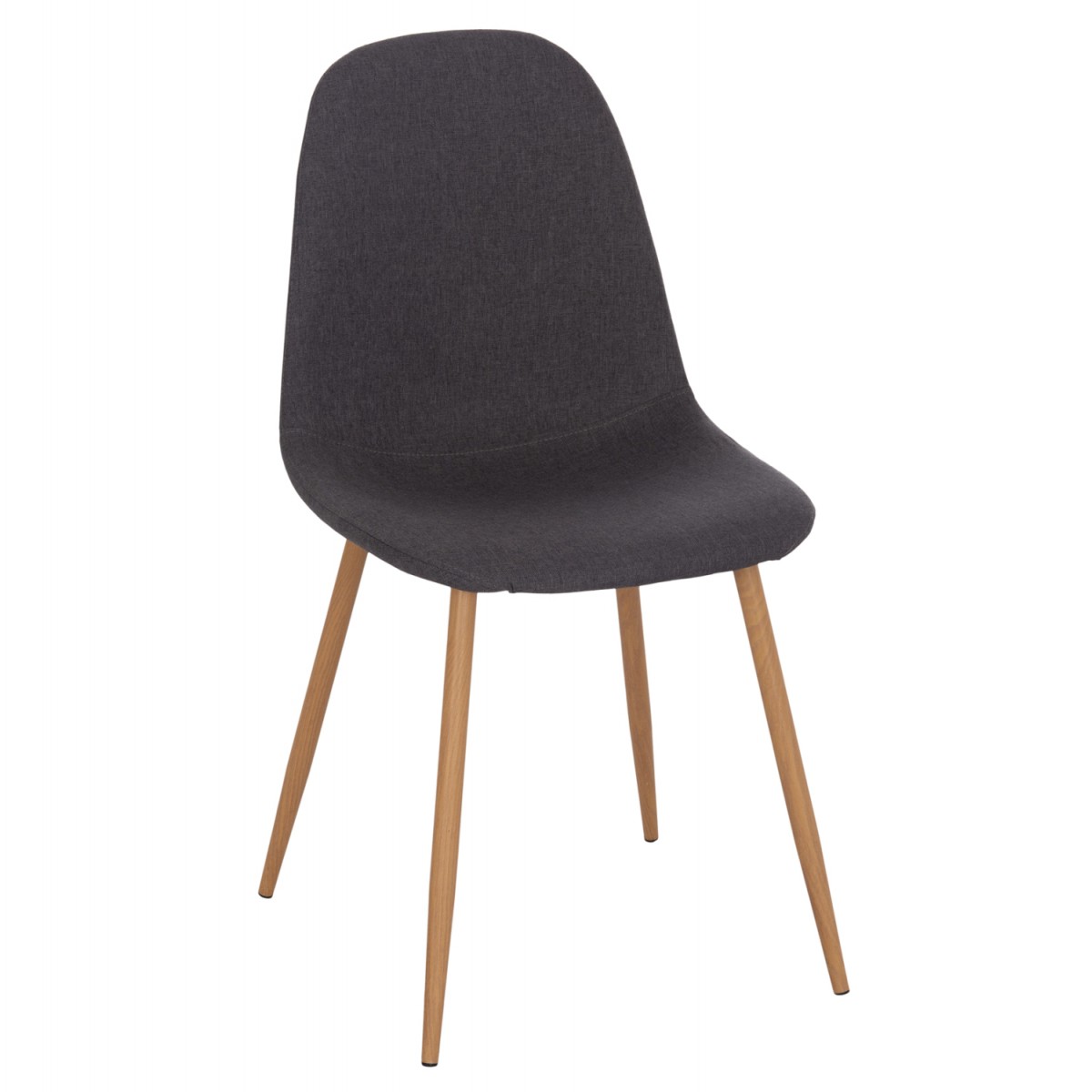 ΚΑΡΕΚΛΑ LEONARDO HM00100.10  ΜΕ ΜΕΤΑΛΛΙΚΑ ΠΟΔΙΑ & ΥΦΑΣΜΑ ΓΚΡΙ  45x51.5x85Υεκ.