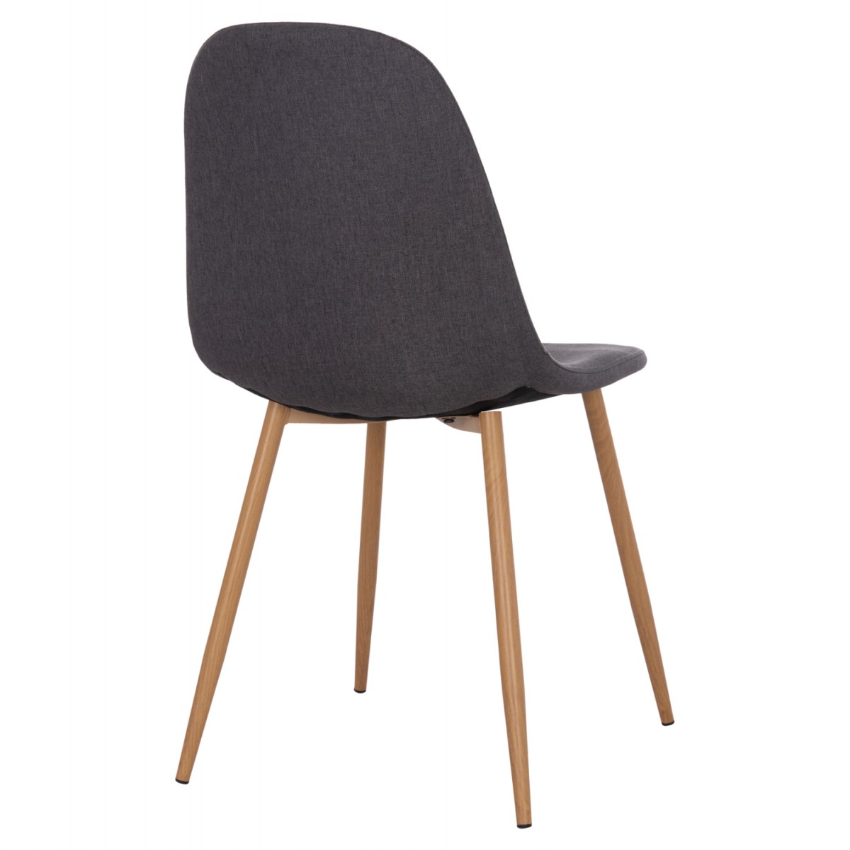 ΚΑΡΕΚΛΑ LEONARDO HM00100.10  ΜΕ ΜΕΤΑΛΛΙΚΑ ΠΟΔΙΑ & ΥΦΑΣΜΑ ΓΚΡΙ  45x51.5x85Υεκ.