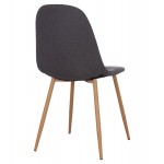 ΚΑΡΕΚΛΑ LEONARDO HM00100.10  ΜΕ ΜΕΤΑΛΛΙΚΑ ΠΟΔΙΑ & ΥΦΑΣΜΑ ΓΚΡΙ  45x51.5x85Υεκ.