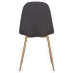 ΚΑΡΕΚΛΑ LEONARDO HM00100.10  ΜΕ ΜΕΤΑΛΛΙΚΑ ΠΟΔΙΑ & ΥΦΑΣΜΑ ΓΚΡΙ  45x51.5x85Υεκ.