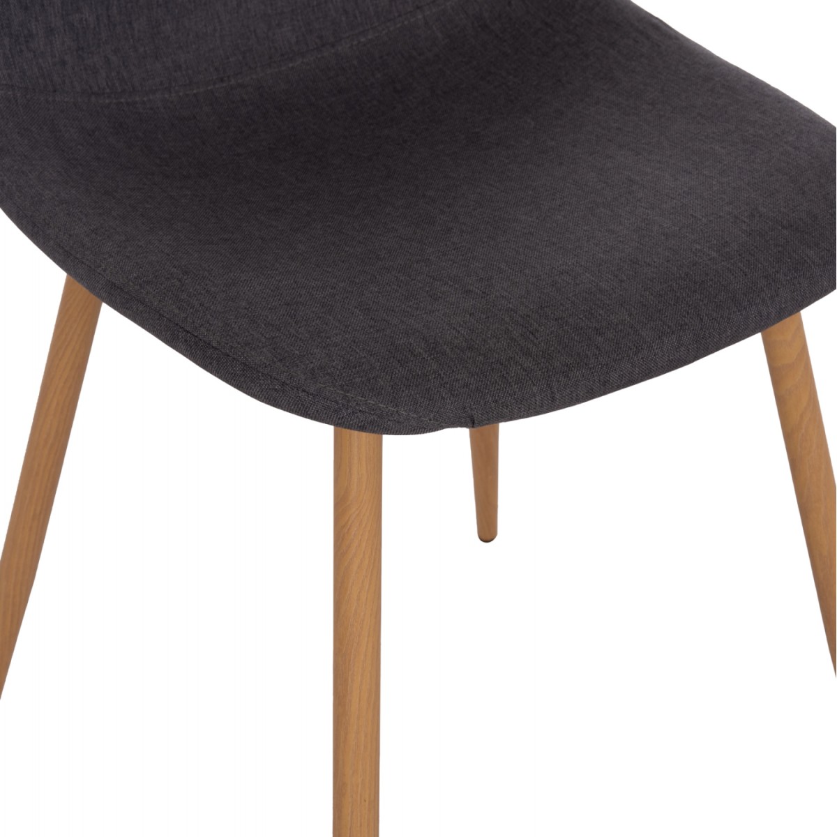 ΚΑΡΕΚΛΑ LEONARDO HM00100.10  ΜΕ ΜΕΤΑΛΛΙΚΑ ΠΟΔΙΑ & ΥΦΑΣΜΑ ΓΚΡΙ  45x51.5x85Υεκ.