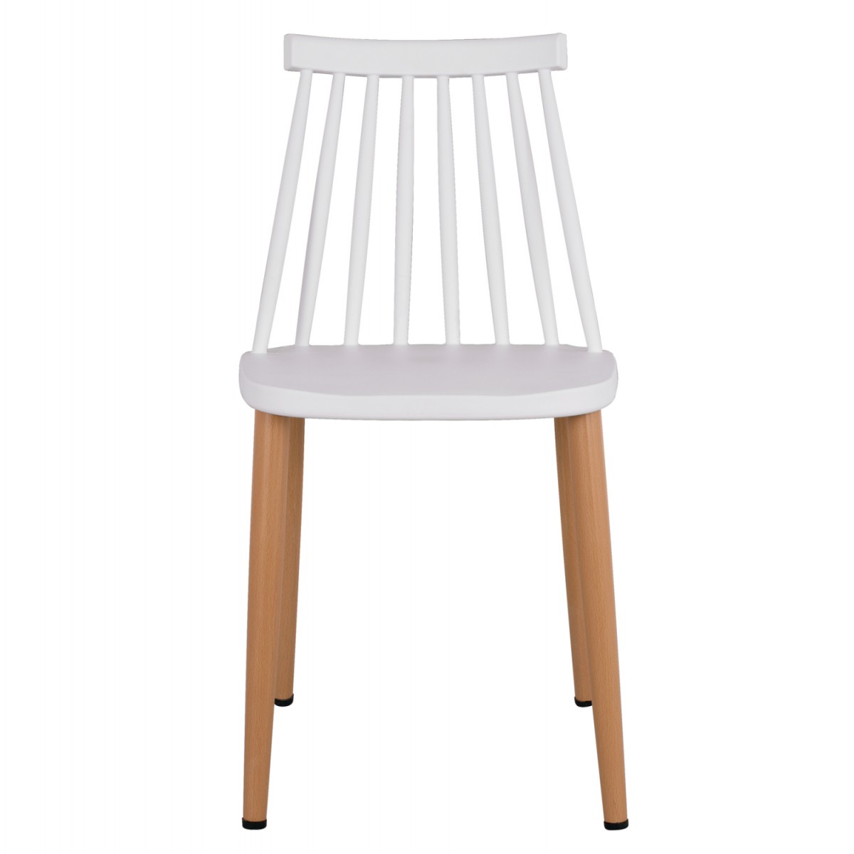 ΚΑΡΕΚΛΑ ΤΡΑΠΕΖΑΡΙΑΣ HM8052.01 VANESSA ΛΕΥΚΗ ΜΕ ΜΕΤΑΛΛΙΚΑ ΠΟΔΙΑ 43x46,5x82 εκ.