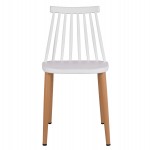 ΚΑΡΕΚΛΑ ΤΡΑΠΕΖΑΡΙΑΣ HM8052.01 VANESSA ΛΕΥΚΗ ΜΕ ΜΕΤΑΛΛΙΚΑ ΠΟΔΙΑ 43x46,5x82 εκ.