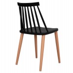 ΚΑΡΕΚΛΑ ΤΡΑΠΕΖΑΡΙΑΣ HM8052.02 VANESSA ΜΑΥΡΗ ΜΕ ΜΕΤΑΛΛΙΚΑ ΠΟΔΙΑ 43x46,5x82 εκ.