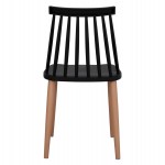 ΚΑΡΕΚΛΑ ΤΡΑΠΕΖΑΡΙΑΣ HM8052.02 VANESSA ΜΑΥΡΗ ΜΕ ΜΕΤΑΛΛΙΚΑ ΠΟΔΙΑ 43x46,5x82 εκ.