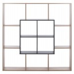 ΒΙΒΛΙΟΘΗΚΗ BRODY HM8771.02 136X22X136 ΓΚΡΙ