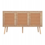 ΜΠΟΥΦΕΣ ΜΕΛΑΜΙΝΗΣ COLM- ΣΥΝΘ. RATTAN ΣΤΙΣ ΠΟΡΤΕΣ HM9220.11 120Χ39Χ70Υεκ.