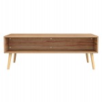 ΤΡΑΠΕΖΙ ΣΑΛΟΝΙΟΥ ΜΕΛΑΜΙΝΗΣ COLM RATTAN HM9224.11 ΣΕ ΦΥΣΙΚΟ ΧΡΩΜΑ 110x59x39,5Yεκ.