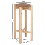 ΑΝΘΟΣΤΗΛΗ HOVER HM7935 ΞΥΛΟ ΤΕΑΚ ΣΕ ΦΥΣΙΚΟ ΧΡΩΜΑ Φ30x75,5Υεκ.