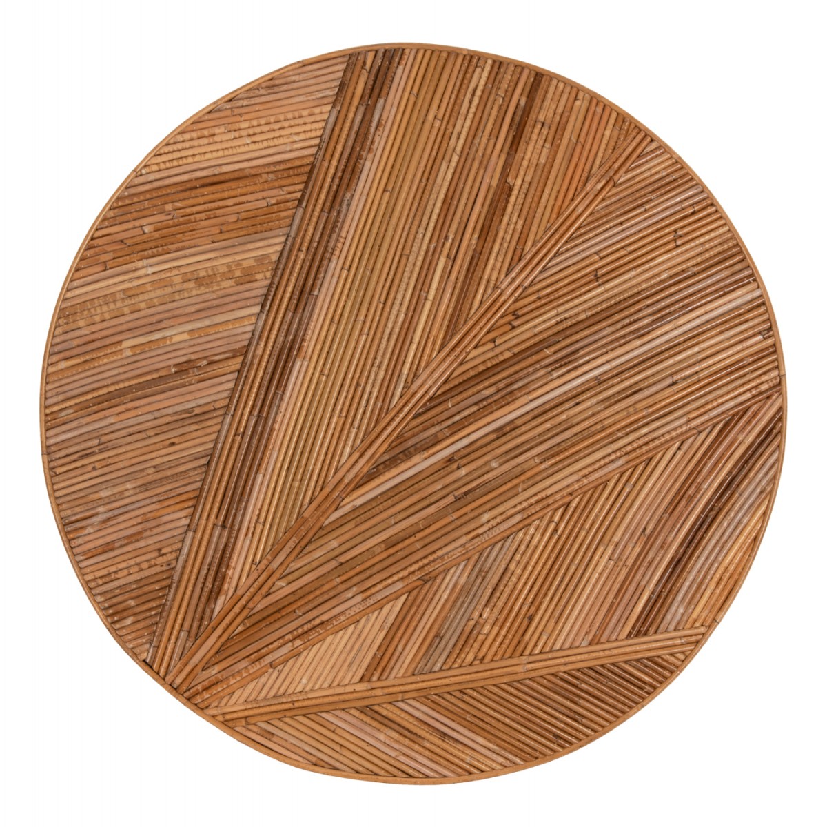 ΤΡΑΠΕΖΙ ΣΑΛΟΝΙΟΥ GATSBY ΣΤΡΟΓΓΥΛΟ HM9651 RATTAN ΧΡΩΜΑ ΦΥΣΙΚΟ Φ100x50Y εκ.