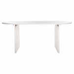 ΤΡΑΠΕΖΙ ΤΡΑΠΕΖΑΡΙΑΣ ΟΒΑΛ ΗΟΝΚΥ HM9690 ΜΑΣΙΦ ΞΥΛΟ MANGO ΣΕ ΛΕΥΚΟ 180,5x90,5x76Υεκ.