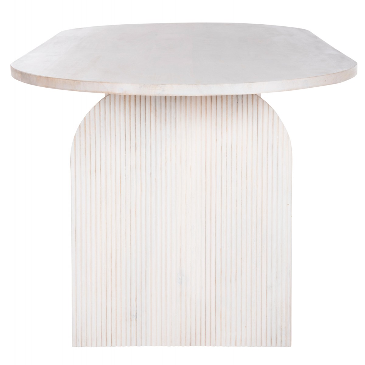 ΤΡΑΠΕΖΙ ΤΡΑΠΕΖΑΡΙΑΣ ΟΒΑΛ ΗΟΝΚΥ HM9690 ΜΑΣΙΦ ΞΥΛΟ MANGO ΣΕ ΛΕΥΚΟ 180,5x90,5x76Υεκ.