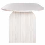 ΤΡΑΠΕΖΙ ΤΡΑΠΕΖΑΡΙΑΣ ΟΒΑΛ ΗΟΝΚΥ HM9690 ΜΑΣΙΦ ΞΥΛΟ MANGO ΣΕ ΛΕΥΚΟ 180,5x90,5x76Υεκ.