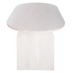 ΤΡΑΠΕΖΙ ΤΡΑΠΕΖΑΡΙΑΣ ΟΒΑΛ ΗΟΝΚΥ HM9690 ΜΑΣΙΦ ΞΥΛΟ MANGO ΣΕ ΛΕΥΚΟ 180,5x90,5x76Υεκ.