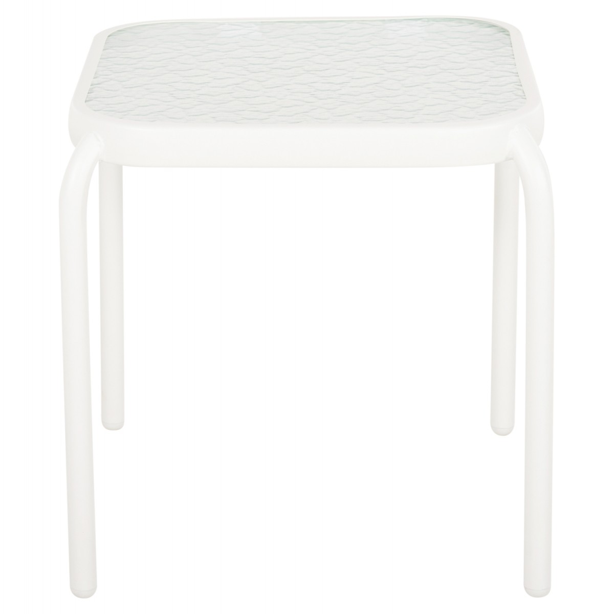 ΤΡΑΠΕΖΑΚΙ ΕΞ.ΧΩΡΟΥ ΤΕΤΡΑΓΩΝΟ DIDO HM5975.02 ΛΕΥΚΟ ΜΕΤΑΛΛΟ-ΓΥΑΛΙ 40x40x40Υεκ