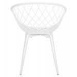 ΠΟΛΥΘΡΟΝΑ ΠΟΛΥΠΡΟΠΥΛΕΝΙΟΥ ARIADNE HM8001.31 ΛΕΥΚΗ ΜΕ ΛΕΥΚΑ ΜΕΤΑΛ.ΠΟΔΙΑ 62x54x81Υεκ.