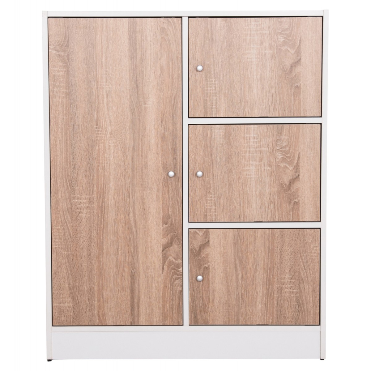 ΝΤΟΥΛΑΠΙ ΜΕ 4 ΑΠΟΘ.ΧΩΡΟΥΣ MATIN HM2479.01 SONAMA OAK-ΛΕΥΚΗ ΜΕΛΑΜΙΝΗ 80x39,5x99,5Υεκ