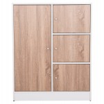 ΝΤΟΥΛΑΠΙ ΜΕ 4 ΑΠΟΘ.ΧΩΡΟΥΣ MATIN HM2479.01 SONAMA OAK-ΛΕΥΚΗ ΜΕΛΑΜΙΝΗ 80x39,5x99,5Υεκ