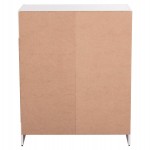 ΝΤΟΥΛΑΠΙ ΜΕ 4 ΑΠΟΘ.ΧΩΡΟΥΣ MATIN HM2479.01 SONAMA OAK-ΛΕΥΚΗ ΜΕΛΑΜΙΝΗ 80x39,5x99,5Υεκ