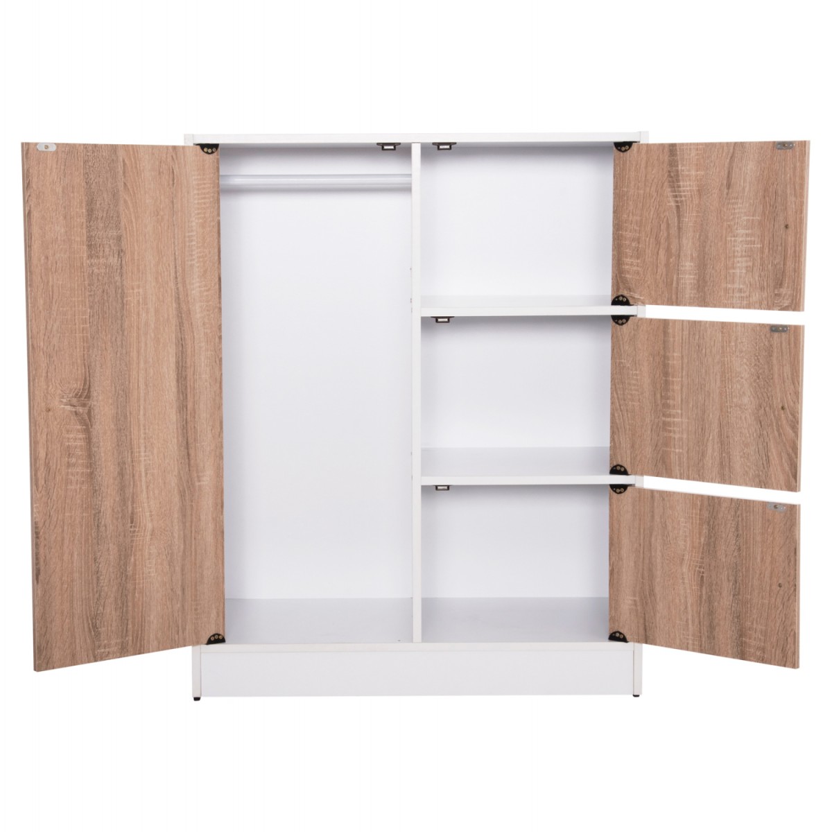 ΝΤΟΥΛΑΠΙ ΜΕ 4 ΑΠΟΘ.ΧΩΡΟΥΣ MATIN HM2479.01 SONAMA OAK-ΛΕΥΚΗ ΜΕΛΑΜΙΝΗ 80x39,5x99,5Υεκ