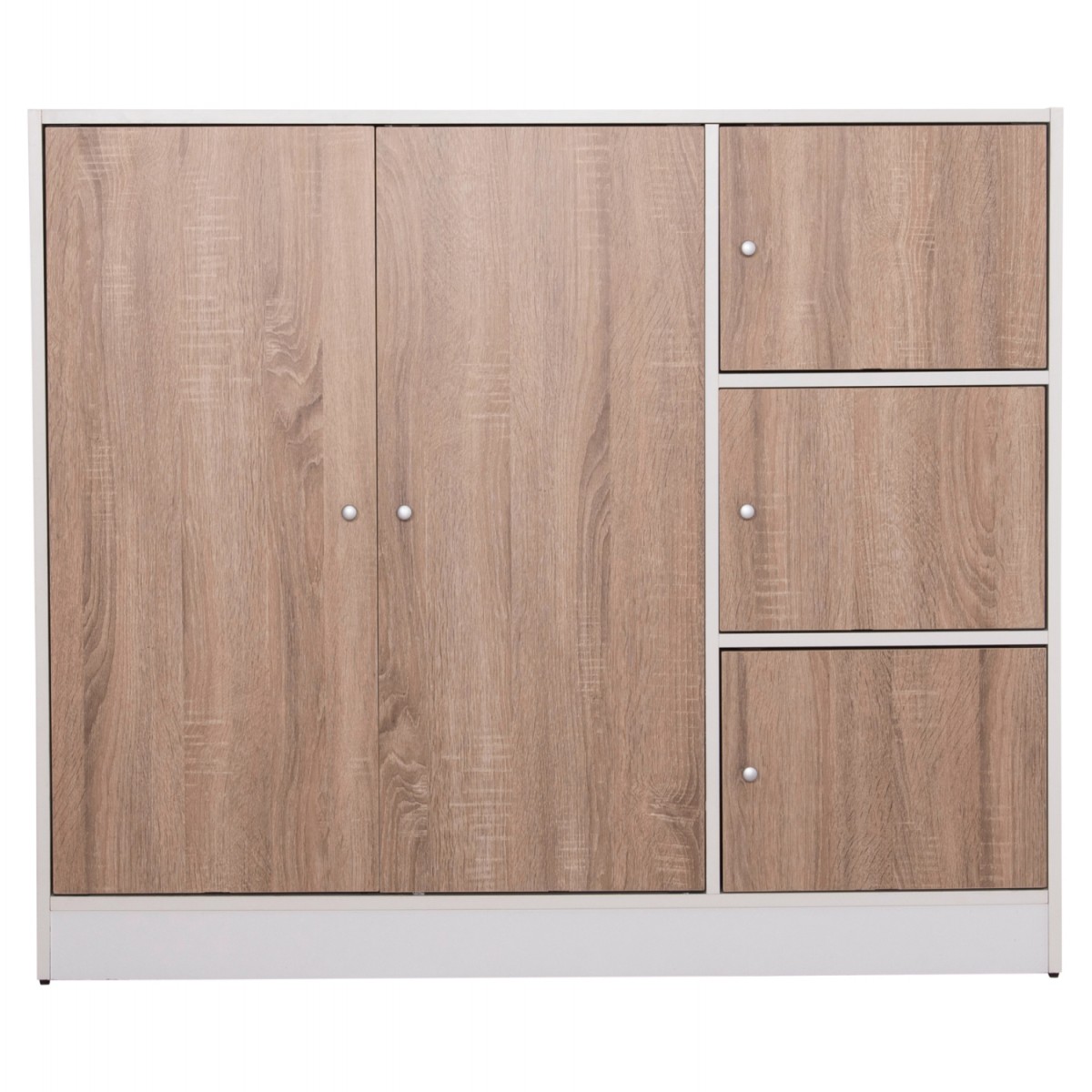 ΝΤΟΥΛΑΠΙ ΜΕ 4 ΑΠΟΘ.ΧΩΡΟΥΣ MATIN HM2480.01 SONAMA OAK-ΛΕΥΚΗ ΜΕΛΑΜΙΝΗ 117x39,5x99,5Υεκ