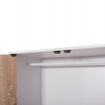 ΝΤΟΥΛΑΠΙ ΜΕ 4 ΑΠΟΘ.ΧΩΡΟΥΣ MATIN HM2480.01 SONAMA OAK-ΛΕΥΚΗ ΜΕΛΑΜΙΝΗ 117x39,5x99,5Υεκ