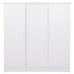 ΝΤΟΥΛΑΠΑ 3ΦΥΛΛΗ ΜΕ ΡΑΦΙΑ FUENTO HM2482.02 ΛΕΥΚΗ ΜΕΛΑΜΙΝΗ 120-116x40x123,5Υεκ.