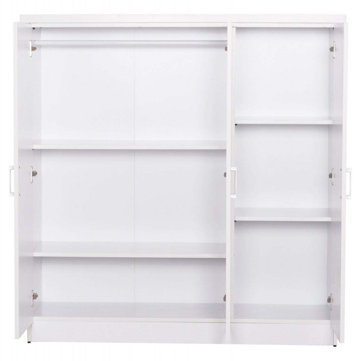 ΝΤΟΥΛΑΠΑ 3ΦΥΛΛΗ ΜΕ ΡΑΦΙΑ FUENTO HM2482.02 ΛΕΥΚΗ ΜΕΛΑΜΙΝΗ 120-116x40x123,5Υεκ.