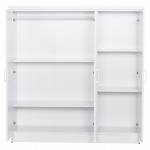 ΝΤΟΥΛΑΠΑ 3ΦΥΛΛΗ ΜΕ ΡΑΦΙΑ FUENTO HM2482.02 ΛΕΥΚΗ ΜΕΛΑΜΙΝΗ 120-116x40x123,5Υεκ.