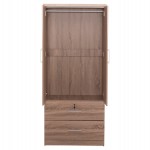 ΝΤΟΥΛΑΠΑ ΜΕ ΣΥΡΤΑΡΙΑ REINA HM2484.11 SONAMA OAK ΜΕΛΑΜΙΝΗ 80x48x183Υεκ.