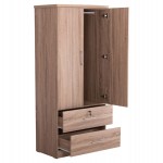 ΝΤΟΥΛΑΠΑ ΜΕ ΣΥΡΤΑΡΙΑ REINA HM2484.11 SONAMA OAK ΜΕΛΑΜΙΝΗ 80x48x183Υεκ.