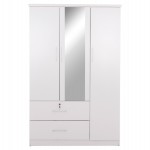 ΝΤΟΥΛΑΠΑ ΜΕ ΚΑΘΡΕΦΤΗ & ΣΥΡΤΑΡΙΑ JARRY HM2485.01 ΛΕΥΚΗ ΜΕΛΑΜΙΝΗ 119x48x183Υεκ