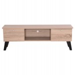 ΕΠΙΠΛΟ ΤΗΛΕΟΡΑΣΗΣ IREN HM2481.01 ΜΕΛΑΜΙΝΗ ΣΕ SONAMA OAK-ΜΑΥΡΟ 120x32,5-34x41Yεκ.