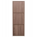 ΝΤΟΥΛΑΠΙ ΜΕ 3 ΑΠΟΘ. ΧΩΡΟΥΣ SORIANO HM9939.11 SONAMA OAK ΜΕΛΑΜΙΝΗ 40x39x119Υεκ.