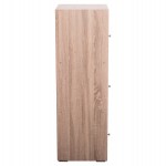 ΝΤΟΥΛΑΠΙ ΜΕ 3 ΑΠΟΘ. ΧΩΡΟΥΣ SORIANO HM9939.11 SONAMA OAK ΜΕΛΑΜΙΝΗ 40x39x119Υεκ.