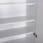 ΠΑΠΟΥΤΣΟΘΗΚΗ-ΝΤΟΥΛΑΠΑ CLUSE HM2403.03 ΜΕΛΑΜΙΝΗ ΛΕΥΚΟ ΧΡΩΜΑ 60Χ36,5Χ186,5Υεκ.