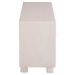 ΜΠΟΥΦΕΣ ΣΕΙΡΑ SANTORINI HM18068 MDF ΣΕ ΥΠΟΛΕΥΚΟ ΧΡΩΜΑ-3 ΠΟΡΤΕΣ 140x38x64Υεκ.