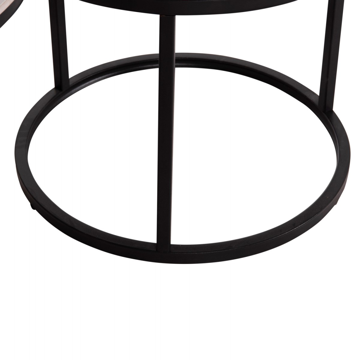 ΤΡΑΠΕΖΙA ΣΑΛΟΝΙΟΥ ΣΕΤ 2ΤΜΧ TALOS ΚΕΡΑΜΙΚΟ TOP ΜΕ ΟΨΗ ΛΕΥΚΟΥ ΜΑΡΜΑΡΟΥ HM18140.01 Φ70+Φ50