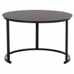 ΤΡΑΠΕΖΙ ΣΑΛΟΝΙΟΥ 2ΤΜΧ TALOS ΚΕΡΑΜΙΚΟ TOP ΜΕ ΟΨΗ ΜΑΥΡΟΥ ΜΑΡΜΑΡΟΥ HM18140.02 Φ70+Φ50