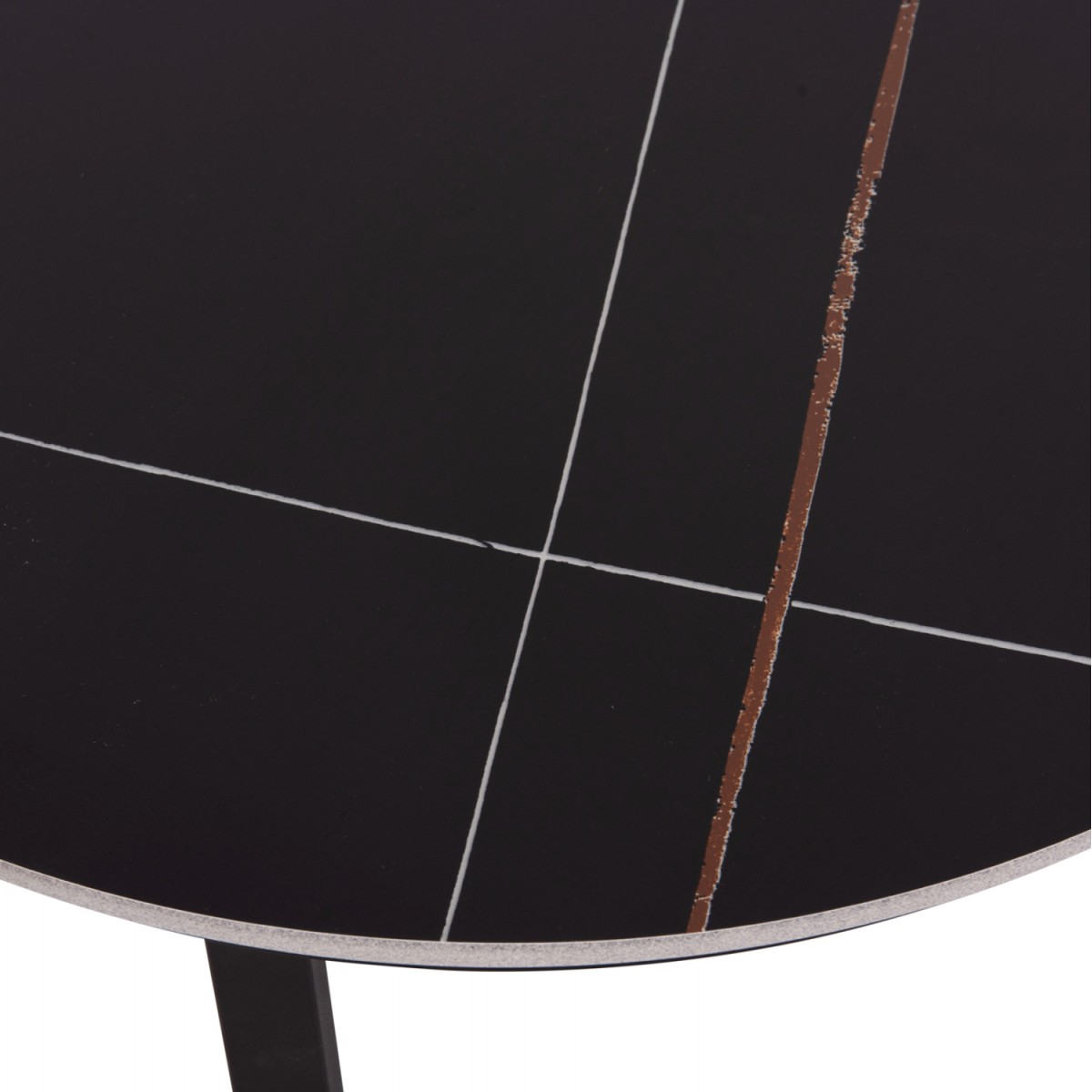 ΤΡΑΠΕΖΙ ΣΑΛΟΝΙΟΥ 2ΤΜΧ TALOS ΚΕΡΑΜΙΚΟ TOP ΜΕ ΟΨΗ ΜΑΥΡΟΥ ΜΑΡΜΑΡΟΥ HM18140.02 Φ70+Φ50