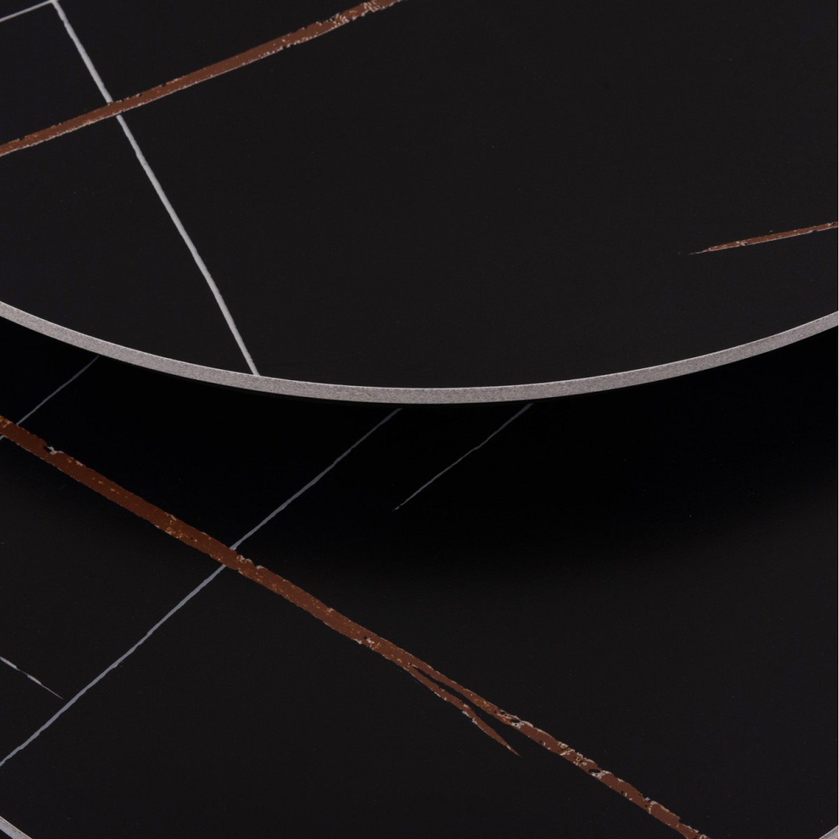 ΤΡΑΠΕΖΙ ΣΑΛΟΝΙΟΥ 2ΤΜΧ TALOS ΚΕΡΑΜΙΚΟ TOP ΜΕ ΟΨΗ ΜΑΥΡΟΥ ΜΑΡΜΑΡΟΥ HM18140.02 Φ70+Φ50