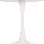 ΤΡΑΠΕΖΙ ΣΤΡΟΓΓΥΛΟ BROLIN HM18141.01 MDF TOP-ΒΑΣΗ ΜΕΤΑΛΛΙΚΗ--ΛΕΥΚΟ Φ90x73Υεκ